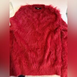 JADED LONDON Vibrant Red Teddy sweater women